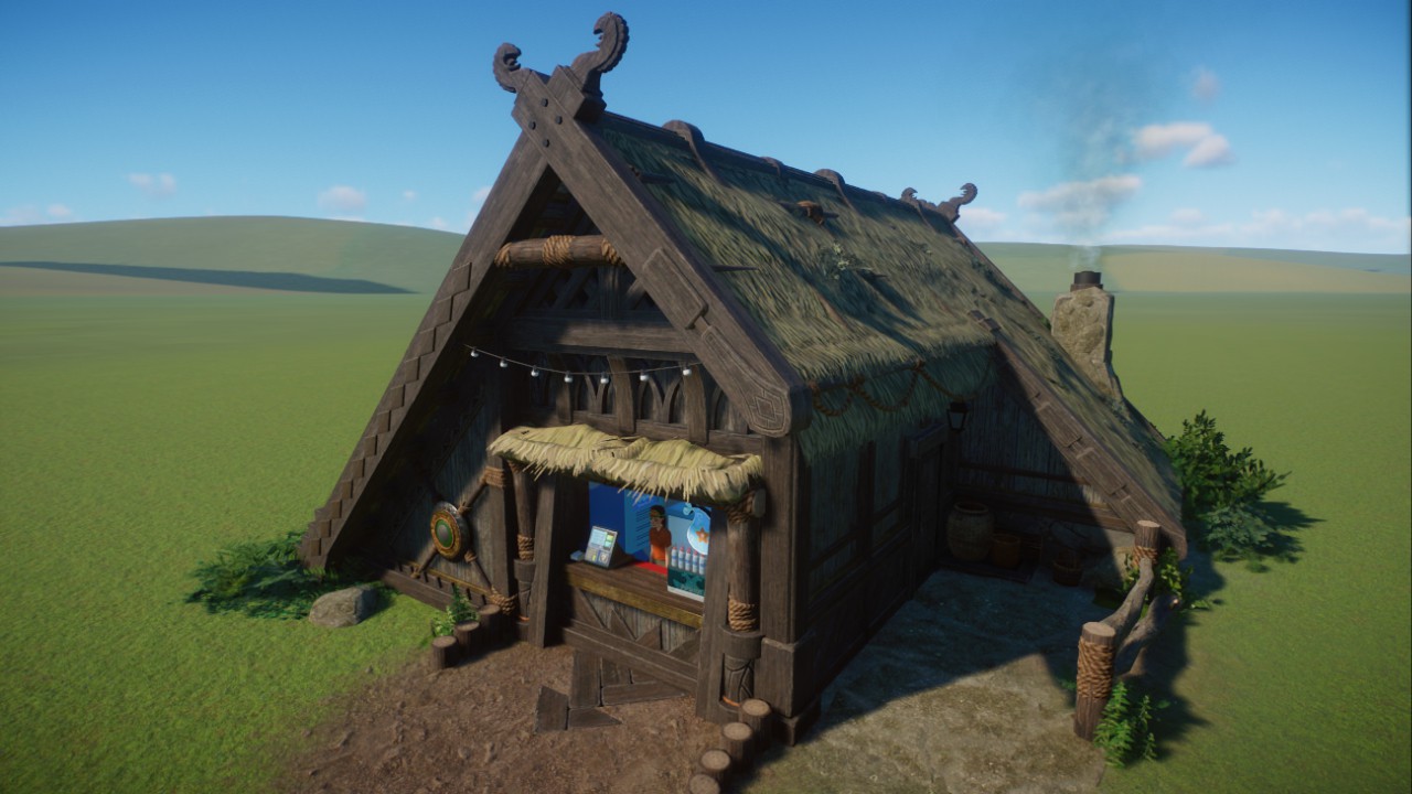 Nordic Thatch A-Frame v2