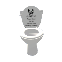 Dog has drinking problem toilet