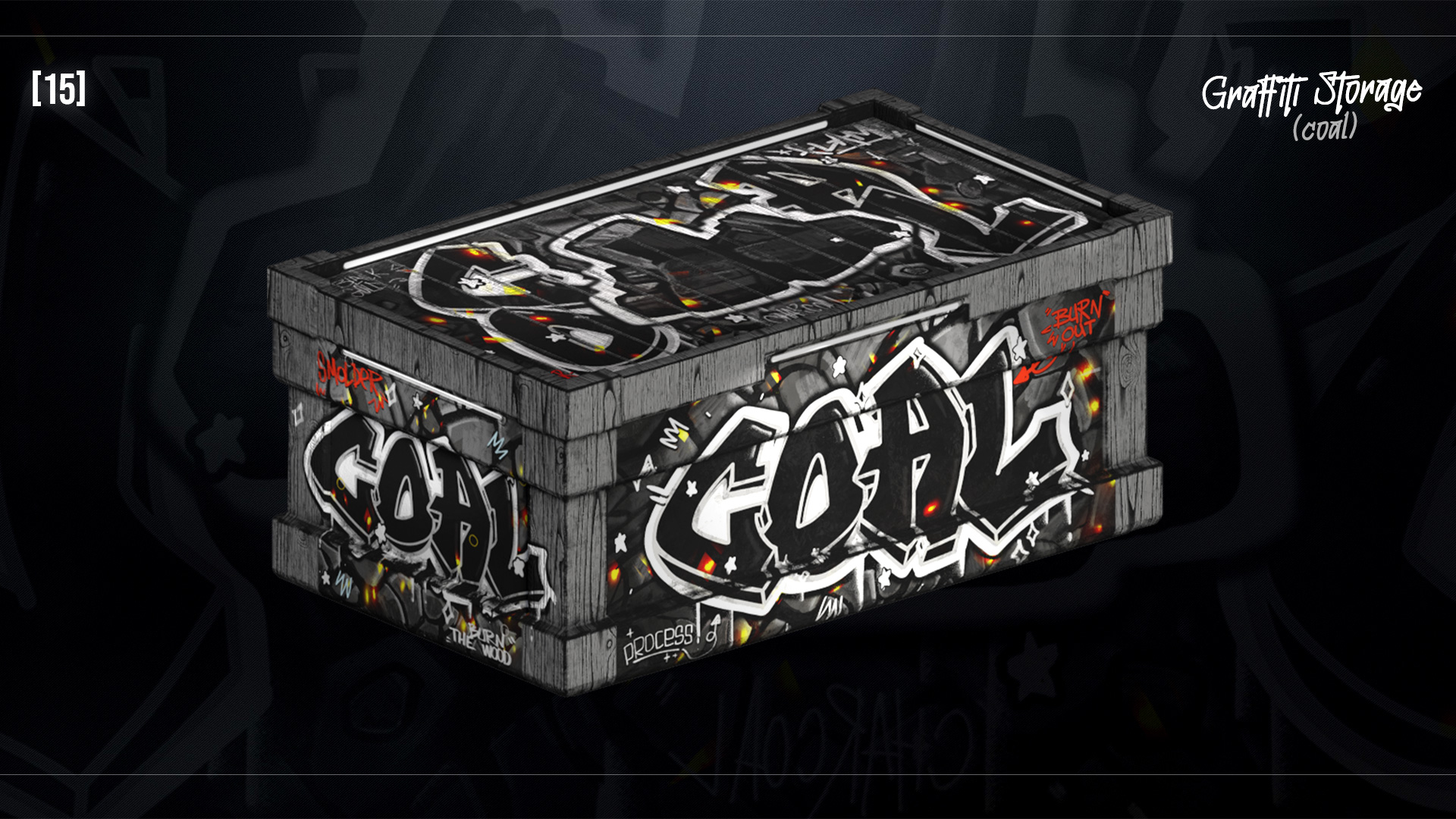Graffiti Charcoal Storage