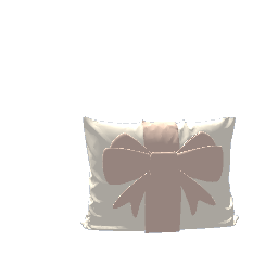 Country style pillow with bow