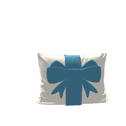 Country style pillow with bow 2 preview