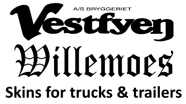 Vestfyen & Willemoes skins for trucks & trailers