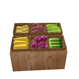 shelf of produce preview