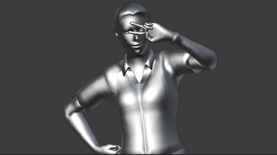 Scientist Victory Pose