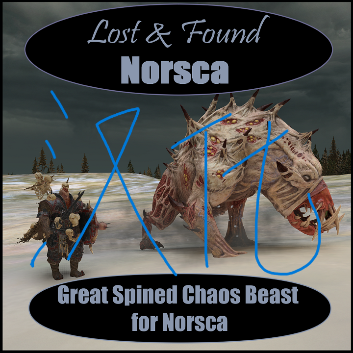 Lost & Found Norsca: Great Spined Chaos Beast for Norsca汉化 preview
