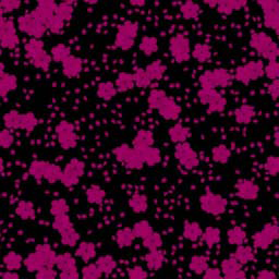 25cm  DSQ2 Slider Deco Square  Black and Pink Sakura Blossoms