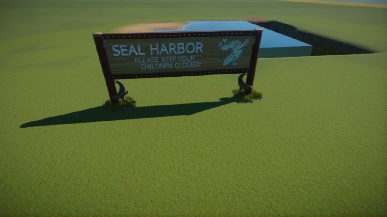 Seal Harbor Exhibit Sign