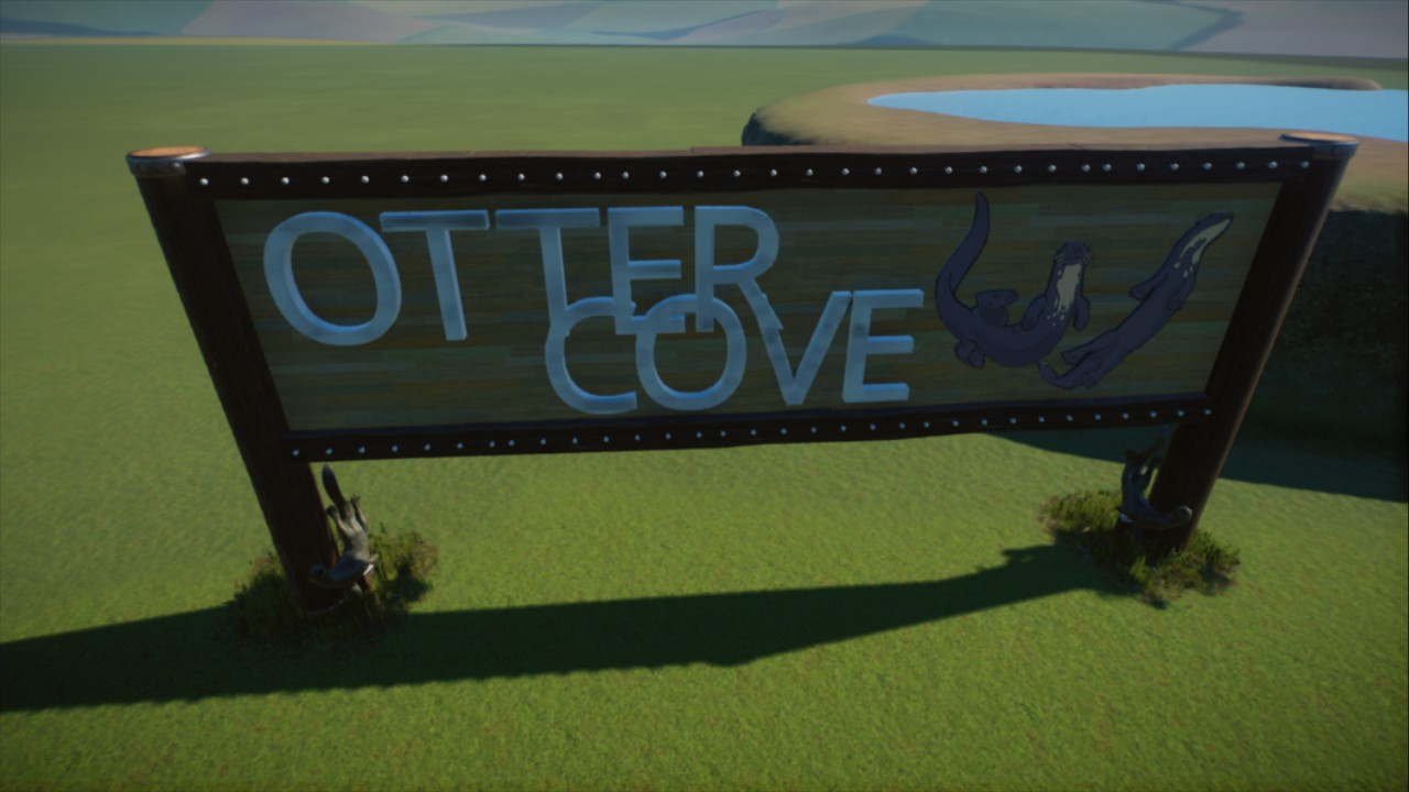 Otter Cove Exhibit Sign