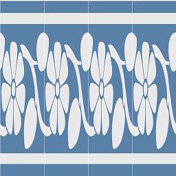 KBS2A  Slider Victorian cement Wall Tile 1 Stripe