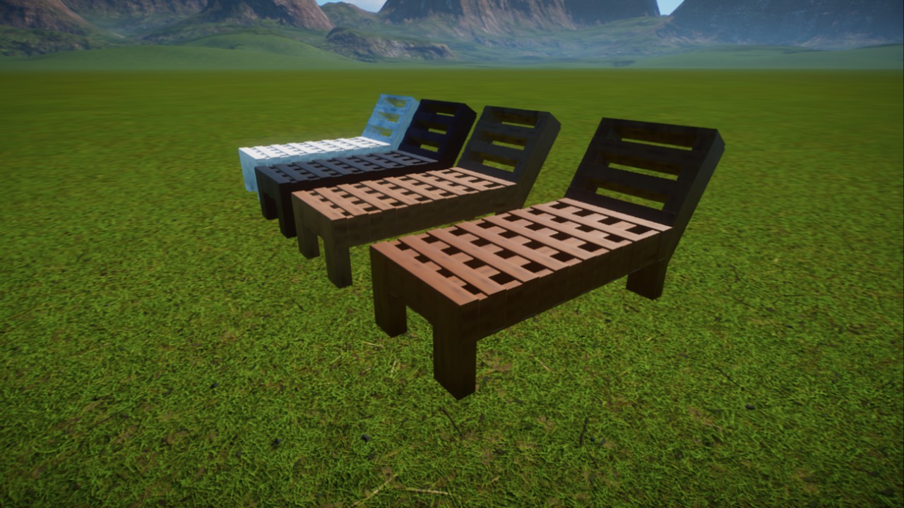 Lounge Chairs - In four different colors. (by Anna)