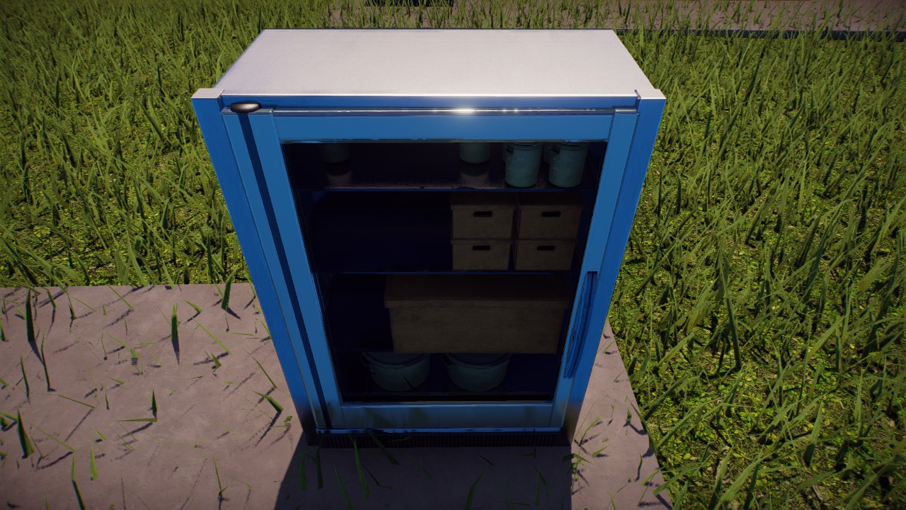 Filled Storage locker