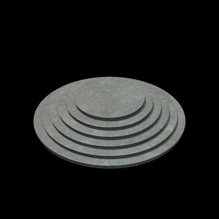 Round platform 6 steps
