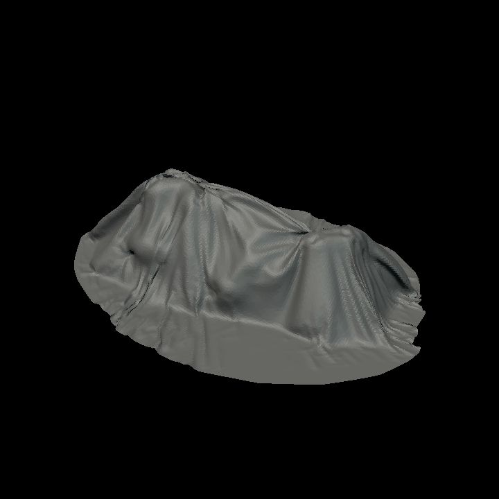 Covered furniture - Chair 4 colourable