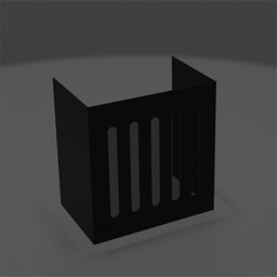 Cover for modern solar lamp black