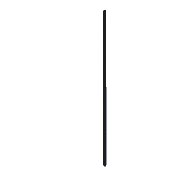 pole 275cm x 5cm x5cm hammered metal