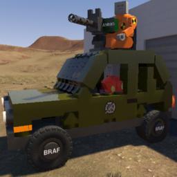 Softbody Mini Offroad BRAF With a Machine Gun