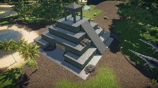 T. rex Mayan pyramid