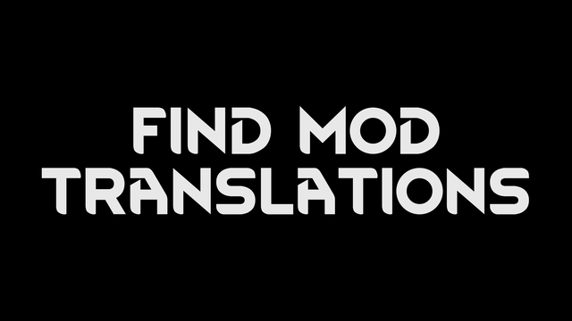 Find Mod Translations