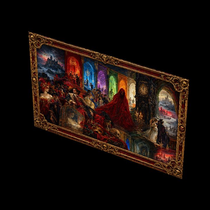 Painting, Masque of the Red Death {2D}