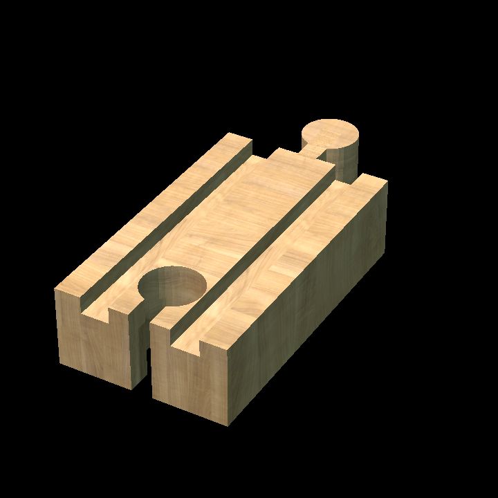 Wooden track Straight Short Norm