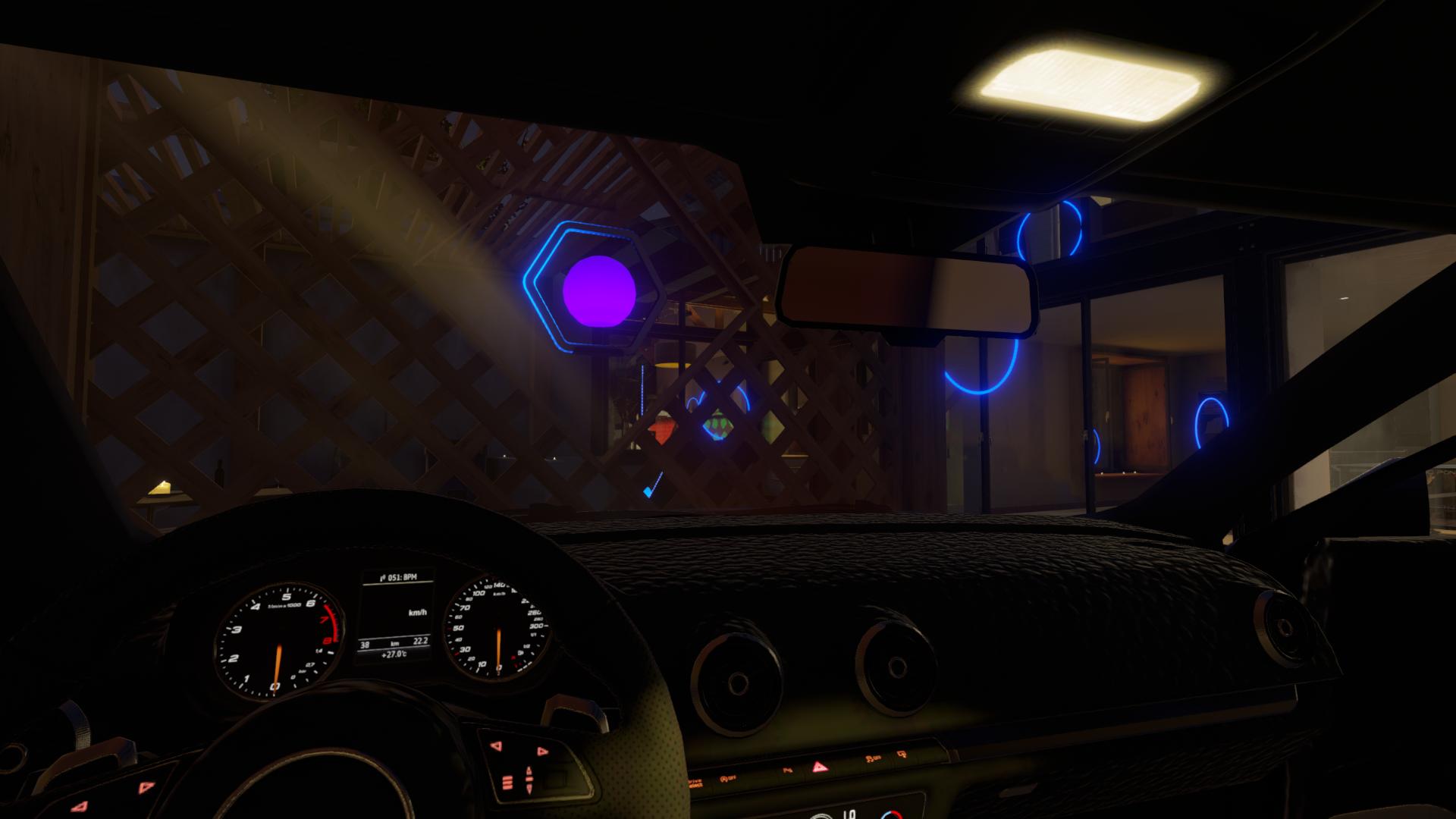 [Technical micro] house tour neon circles