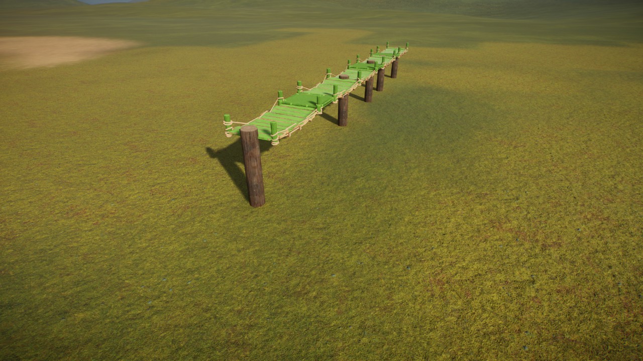 Green bridge climbing