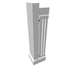 radiator cover white gloss basic left