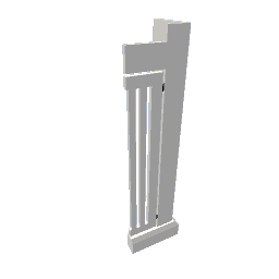 radiator cover white gloss basic right