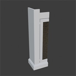 radiator cover white gloss basic 1 left