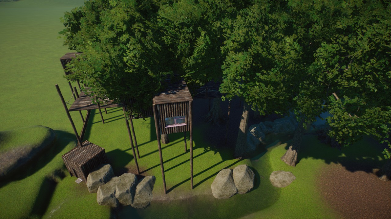 Bear Habitat with staff zone