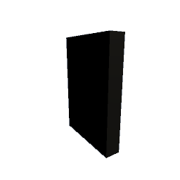 shelf vertical black 35cm x 25cm