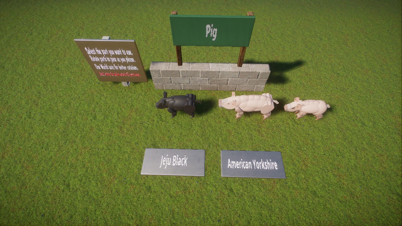 Posable Extras: Pigs