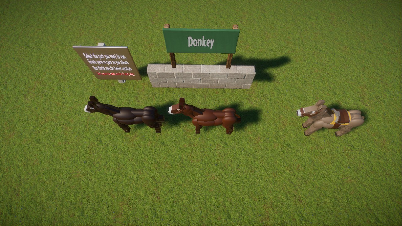 Posable Extras: Donkeys