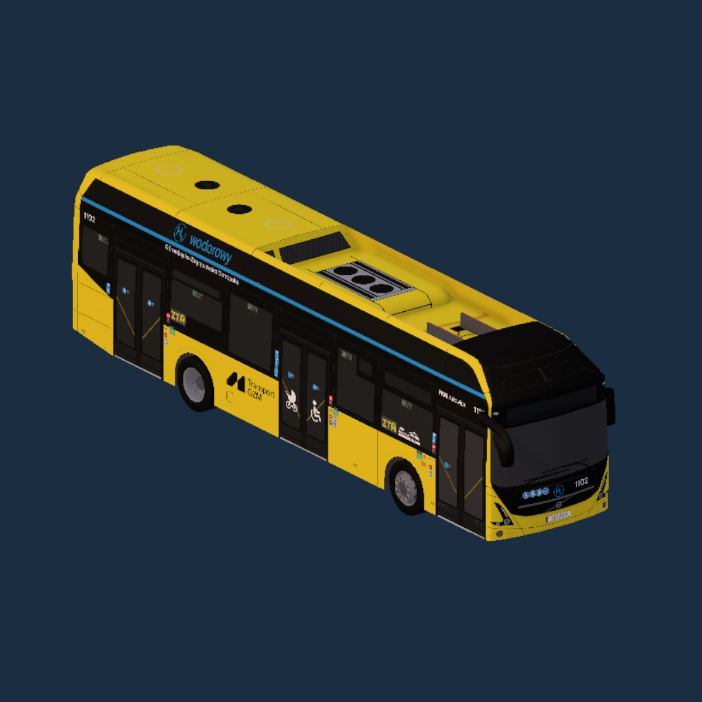 PKM Katowice #1102 - Volvo 7900 Electric (jako wodorowy)
