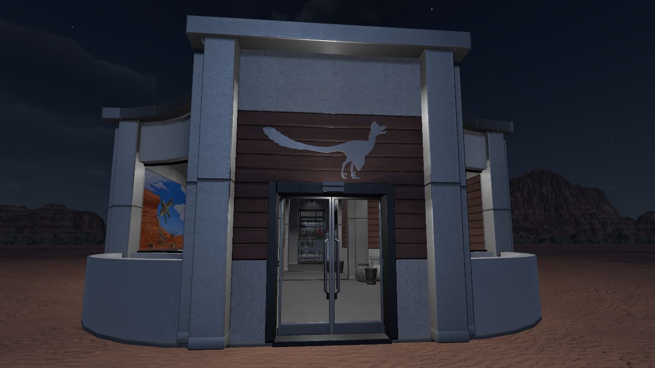 Velociraptor enclosure