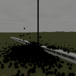 0.3x0.3x0.3 bricks stacked 6145x top of eachother to create deathray