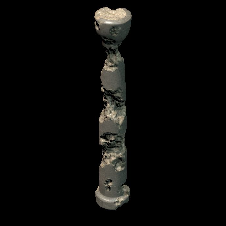 Columns damaged 5