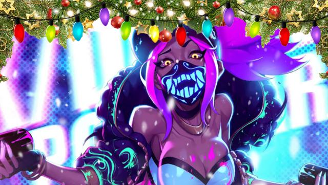 R-18 Akali K/DA (League Of Legends) animated Glow Adrenaline