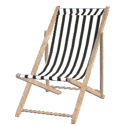 Sling Chair Grey Stripes