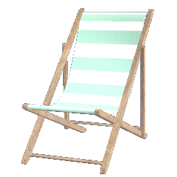 Sling Chair Aqua Stripes