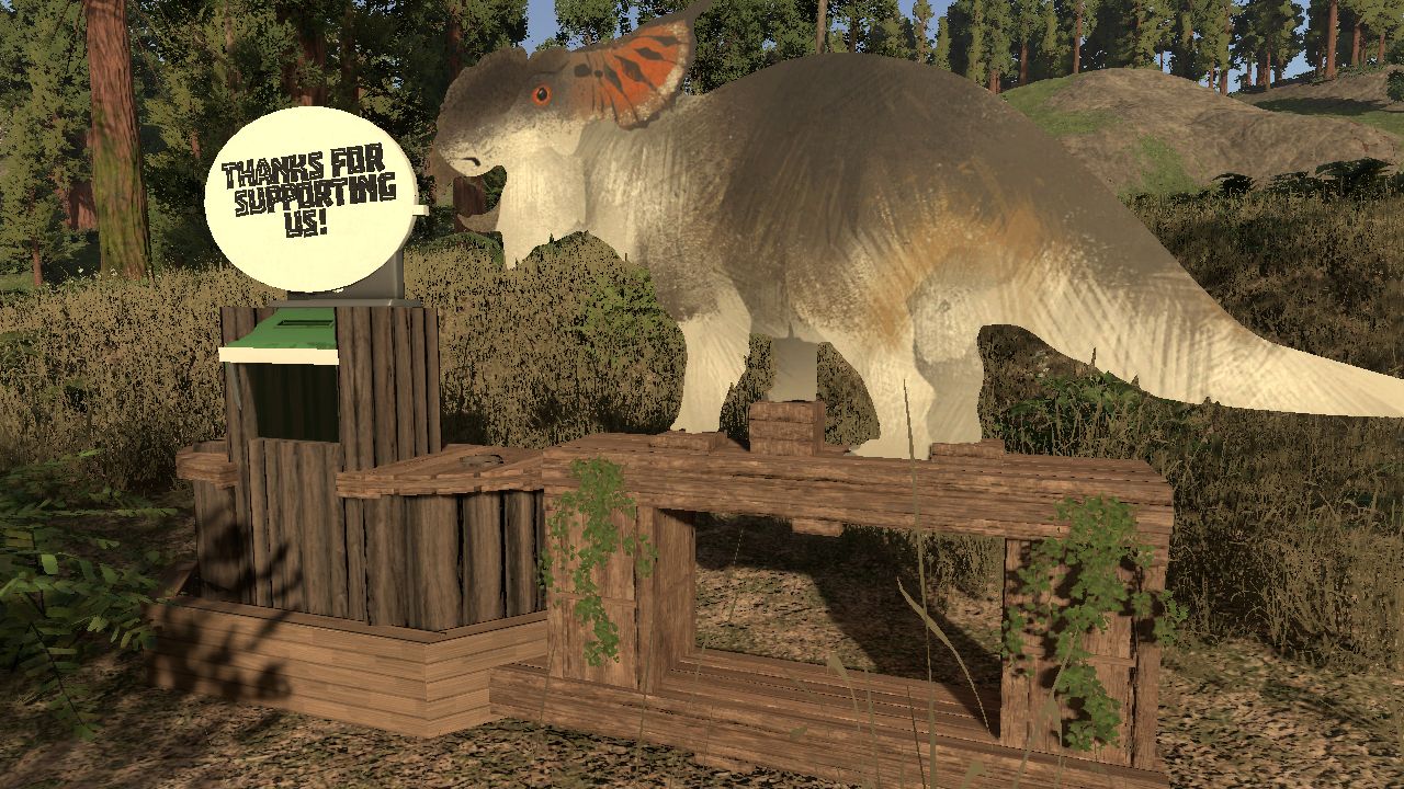 Pachyrhinosaurus "Thank You" Donation Box
