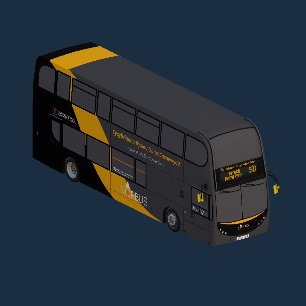 ADL Enviro400 Classic Scania N230UD NorBus Casnewydd City Livery