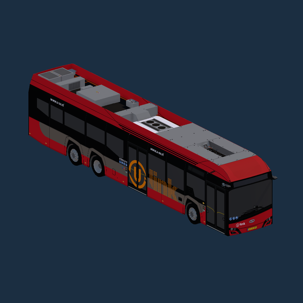 Solaris Urbino 15 Electric U-OV Ulink (Rood-Oranje)
