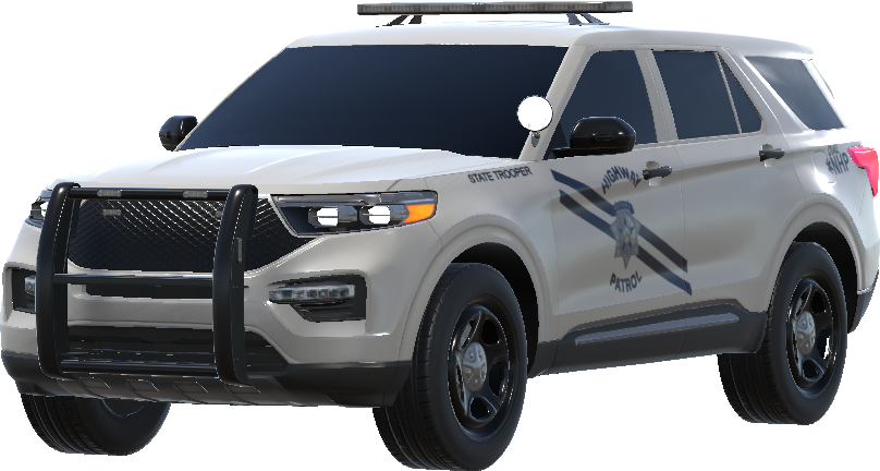 Nevada Highway Patrol Silver on Blue NHP