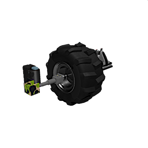 tire car everything packed into wone monster truck tire