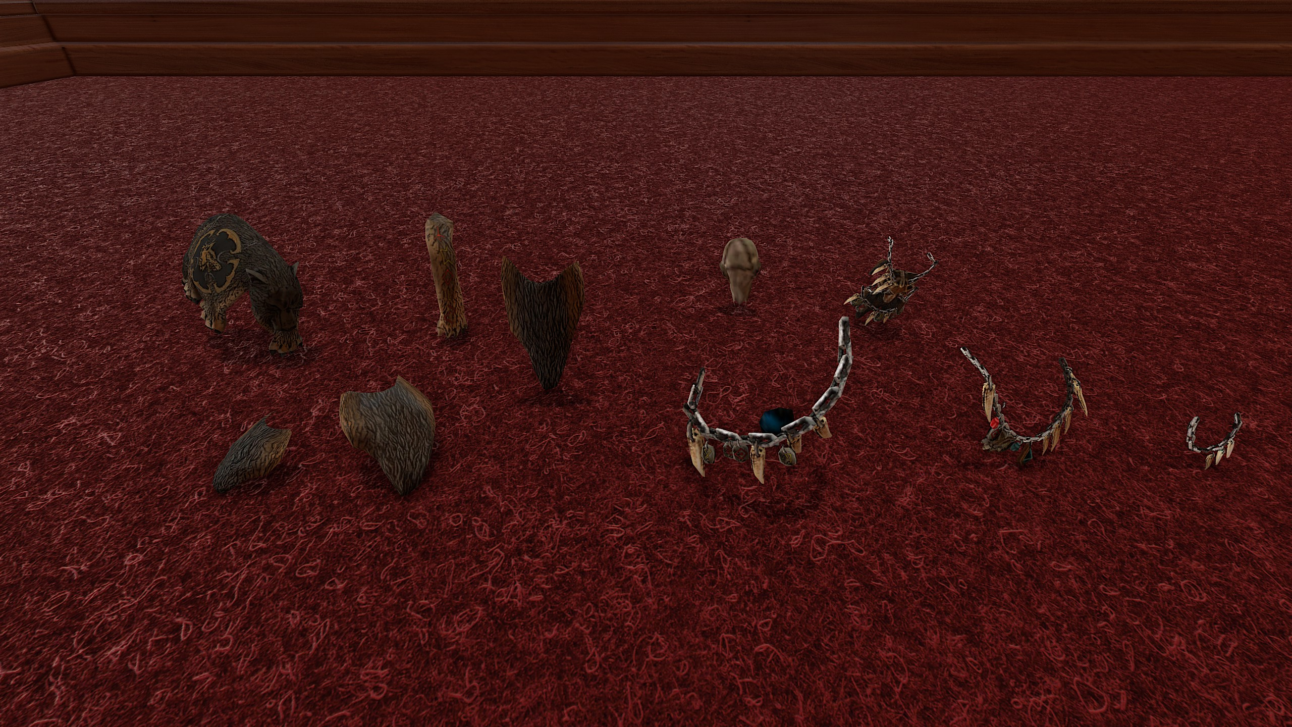Pelts and chains