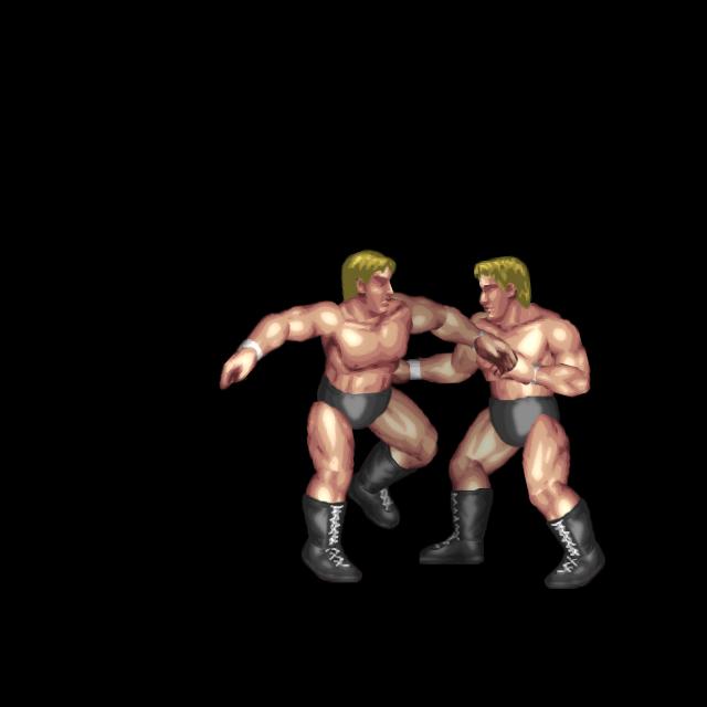 袈裟斬りチョップ(対角線中央)/Kesagiri Chop(Corner-to-Center Attack)