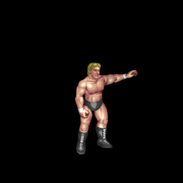 片手上げ(潮崎)/Arm Raise(Shiozaki)