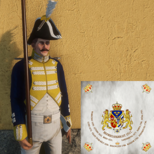 Svea Livgarde Flag - Regimental