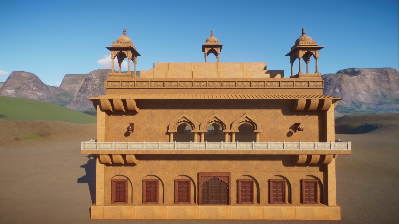Indian Mughul Large Building empty shell